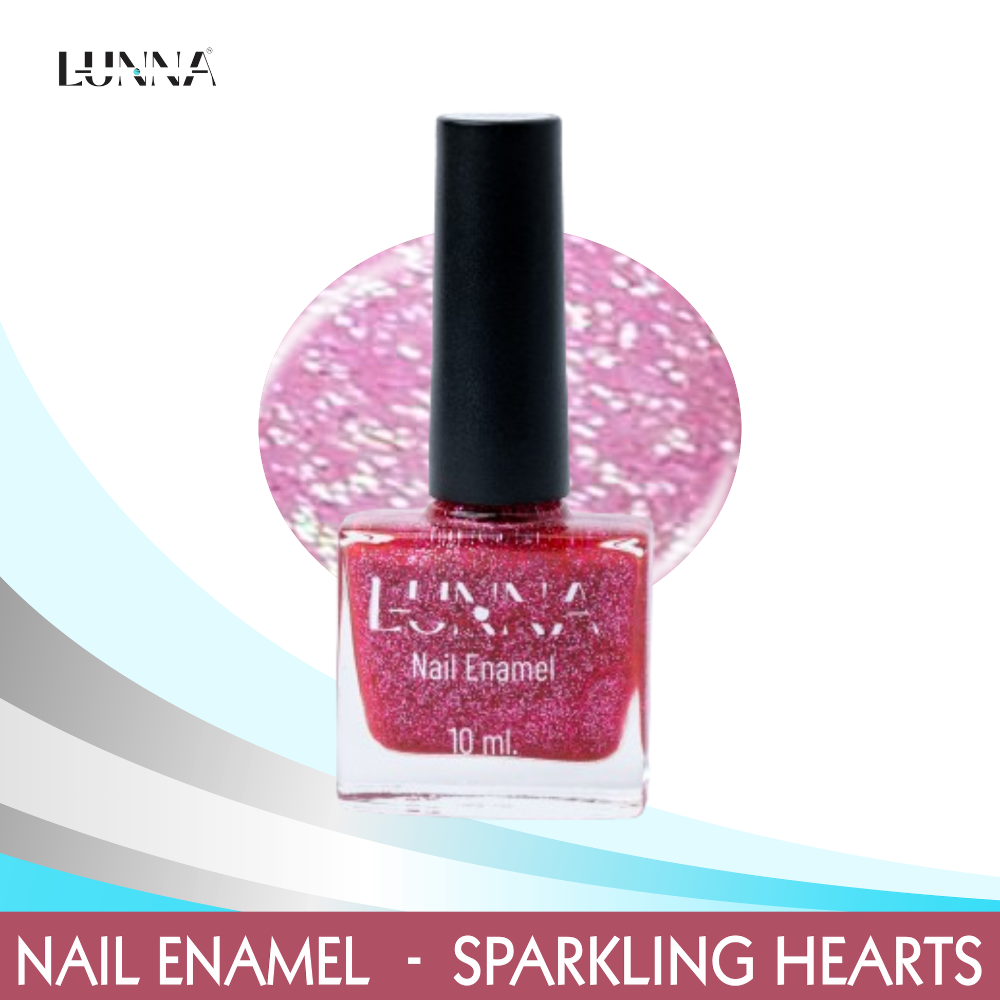 SPARKLING HEARTS NAIL ENAMEL