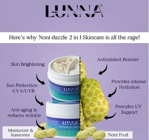 LUNNA NONI DAZZLE 2 IN 1 SKIN CARE-80 gm (40gm+40gm)