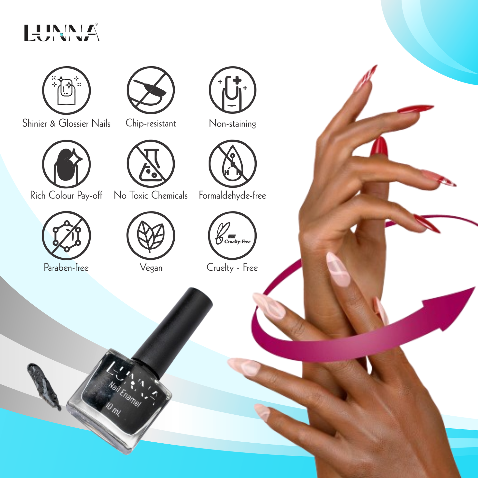 THE BLACK NAIL ENAMEL