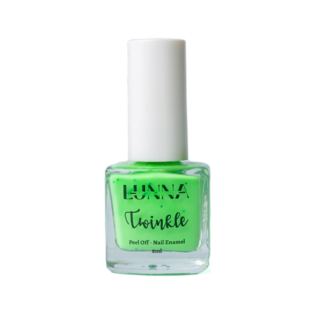 LUNNA TWINKLE -PEEL OFF NAIL ENAMEL-PALE GREEN 3ML