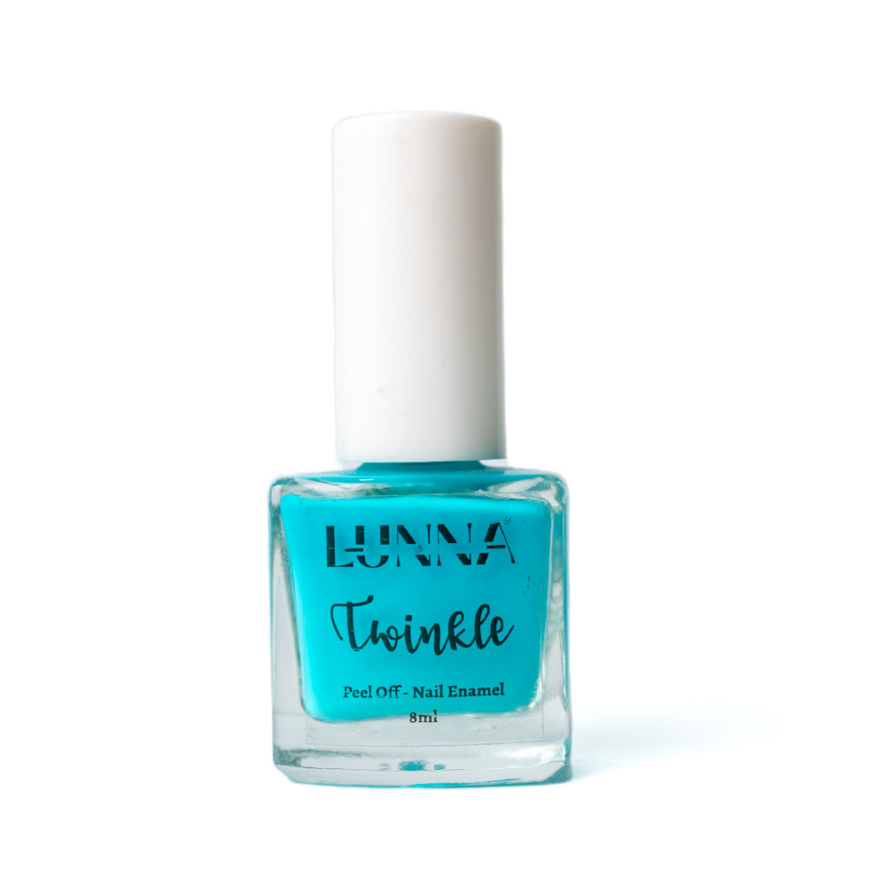 LUNNA TWINKLE -PEEL OFF NAIL ENAMEL-SKY BLUE 3ML