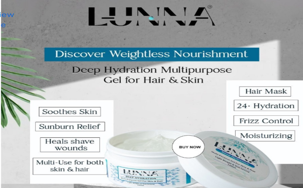 LUNNA DEEP HYDRATION -MULTIPURPOSE GEL 100 GRM